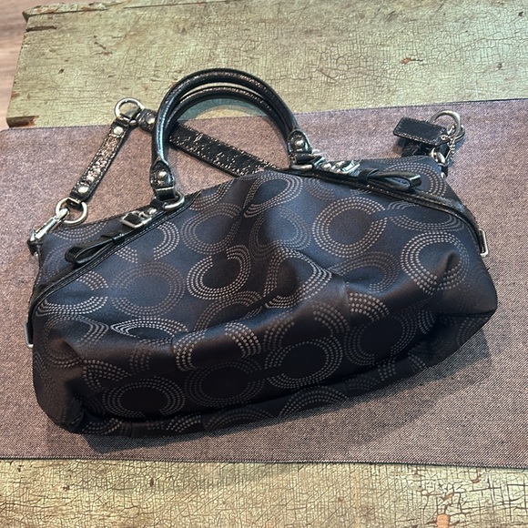 Coach Madison Dotted OP Art Sophia Satchel 15935 - Picture 5 of 7